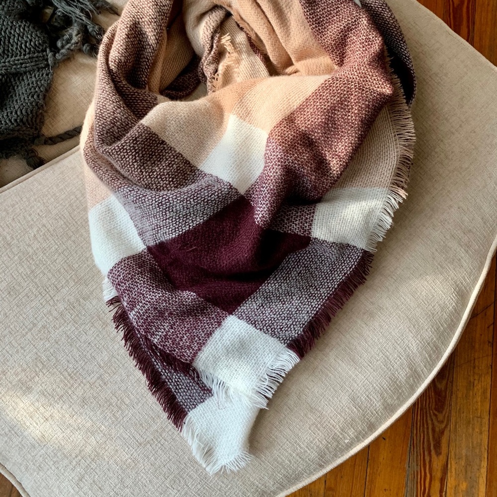 Gingham Winter scarf